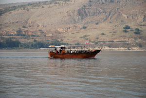 A boat similar to what Jesus would have taken.